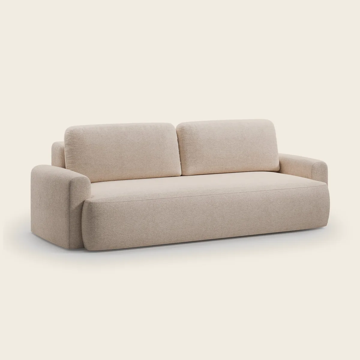 CLOUD išskleidžiama sofa su suapvalintomis formomis, katalogo kadras