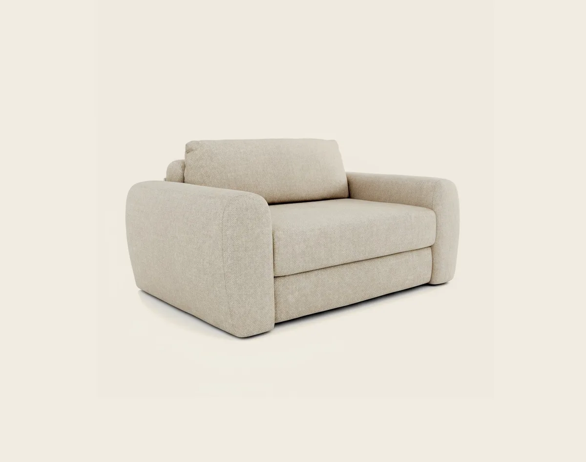 PLAY maža sofa su miego funkcija, vaizdas iš priekio