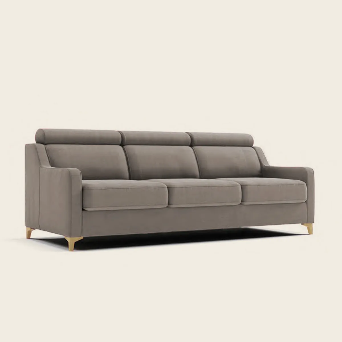 SMART išskleidžiama sofa su reguliuojamais galvos atlošais, priekinis vaizdas